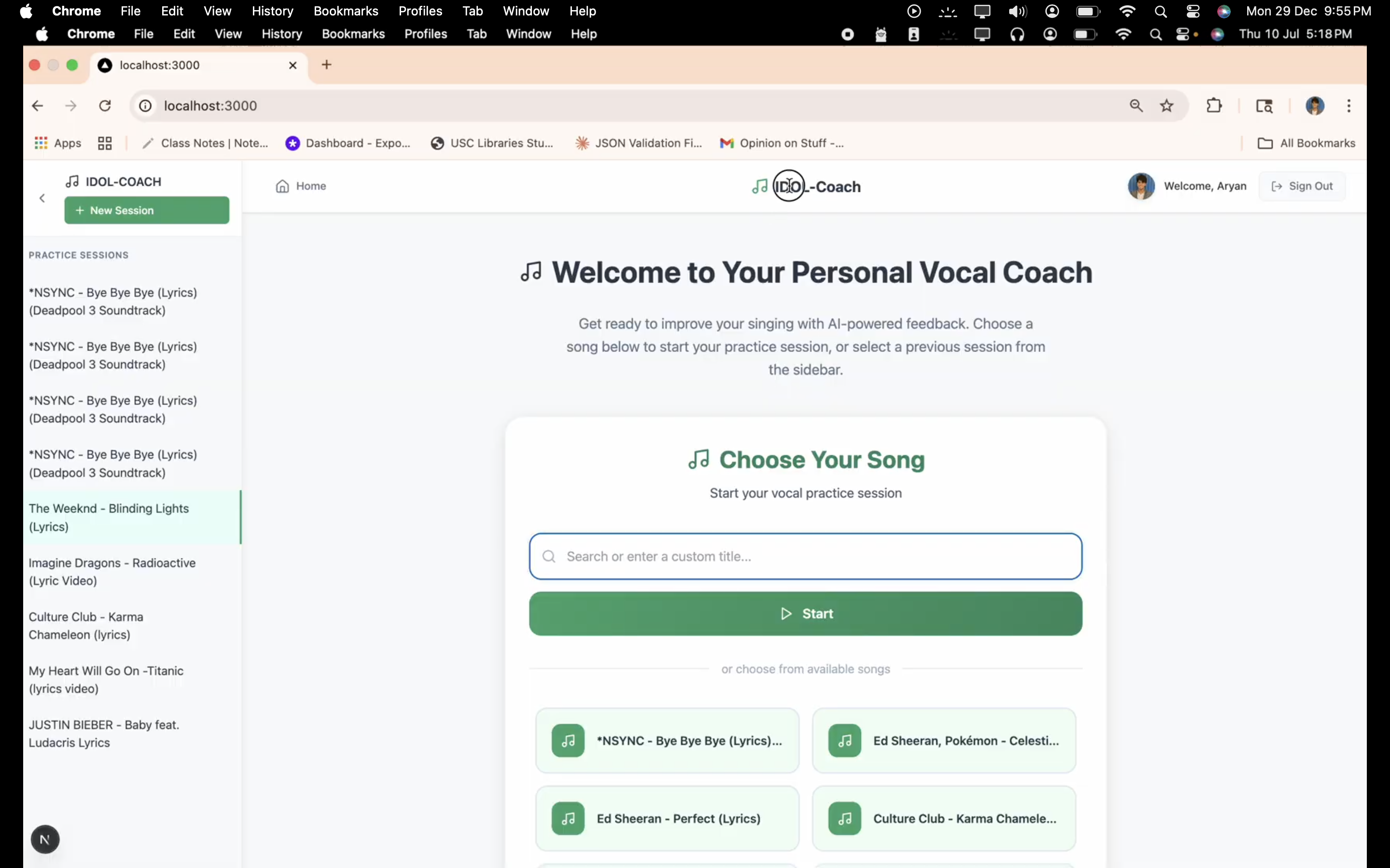 Idol Coach – AI Singing Assistant
