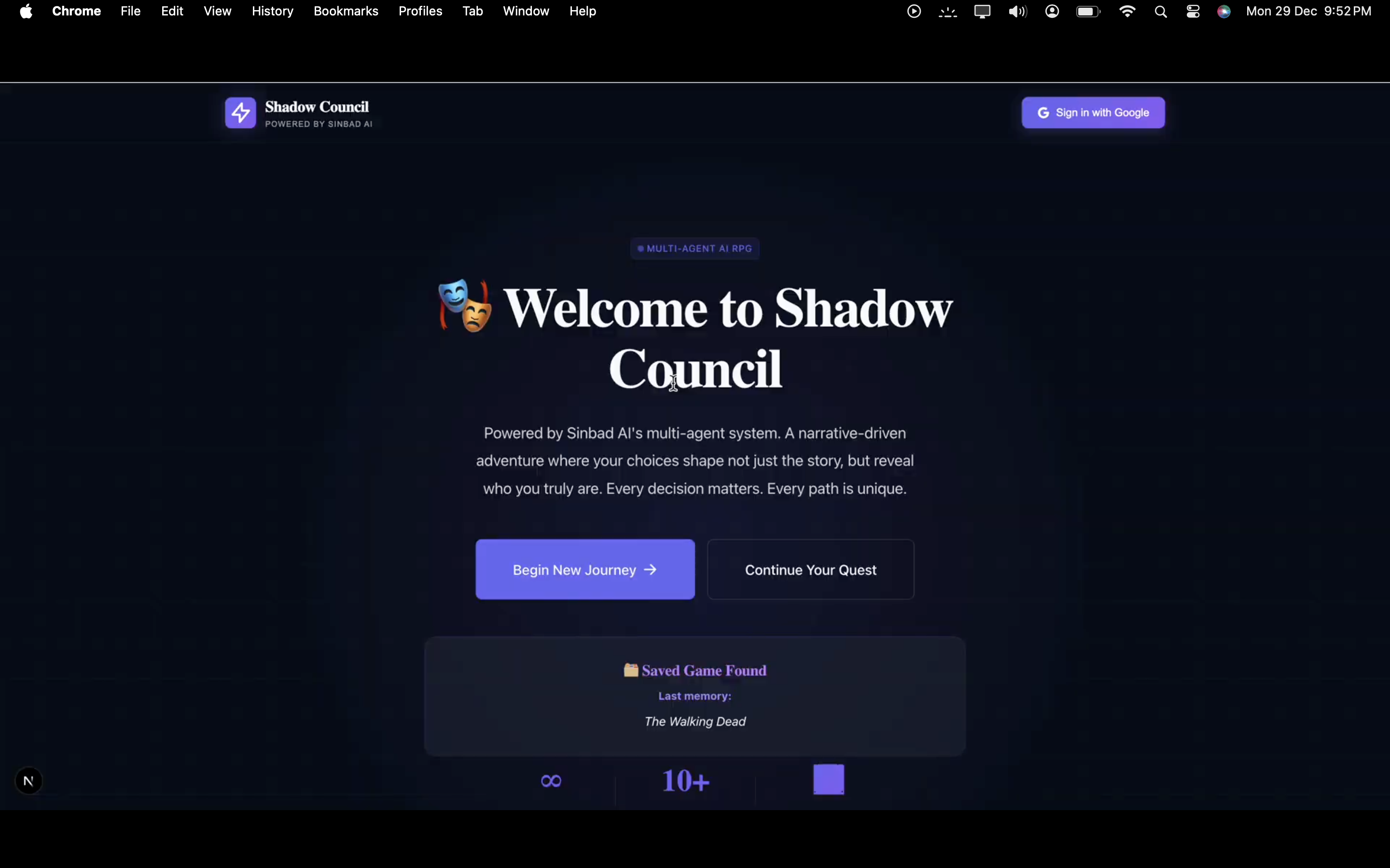 Sinbad AI – Multi-Agent Narrative System